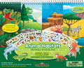 Teacher Created Resources Animal Habitats Reusable Sticker Pad - 120+ Stickers, 4 Scenes