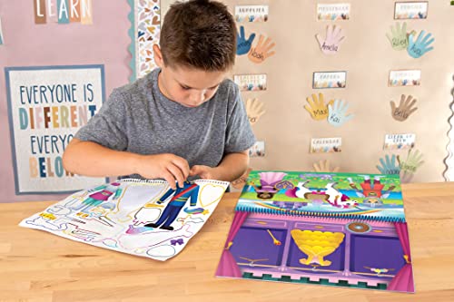 Teacher Created Resources Fashion Friends Dress-Up Reusable Sticker Pad - Over 150 Stickers for Kids Ages 3+