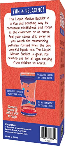 Teacher Red & Blue Liquid Motion Bubbler – Calming Desk Fidget Toy for Focus and Stress Relief