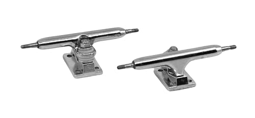 Teak Tuning Prodigy Gen2 Pro Fingerboard Trucks - 32mm Silver, Locknut Kingpin, Pro Duro Bushings