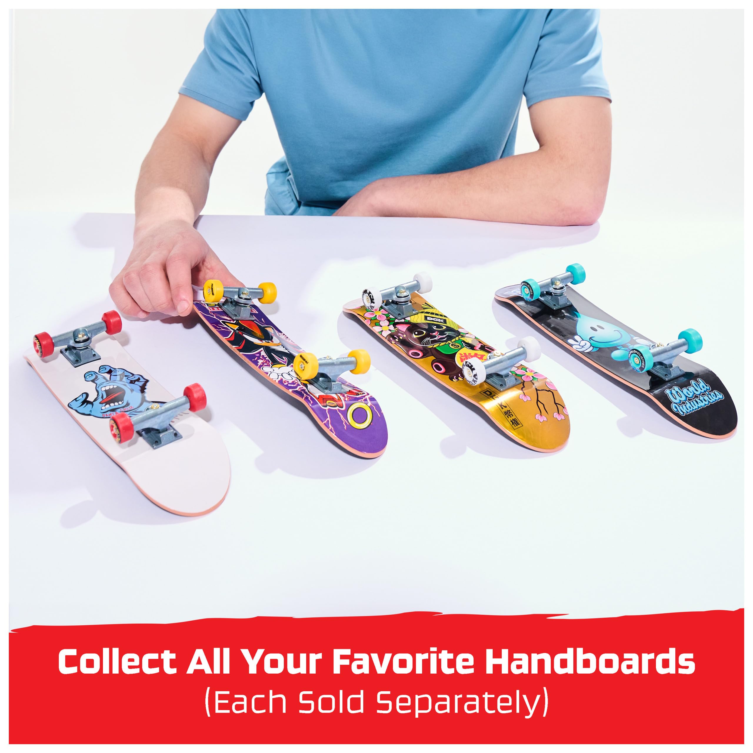 Tech Deck DGK Handboard - Authentic Mini Skateboard for Hands, 10.857-Inch Long, Die-Cast Trucks, Ages 6+