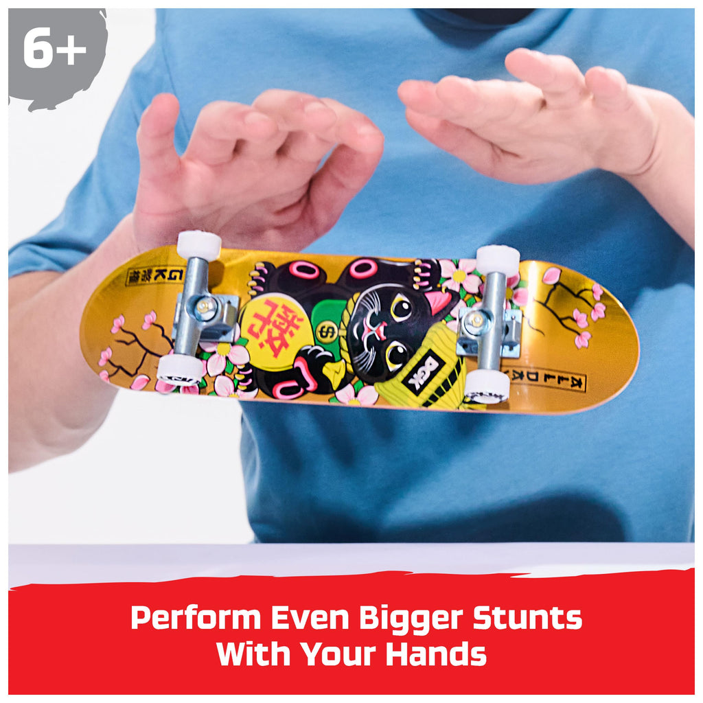 Tech Deck DGK Handboard - Authentic Mini Skateboard for Hands, 10.857-Inch Long, Die-Cast Trucks, Ages 6+