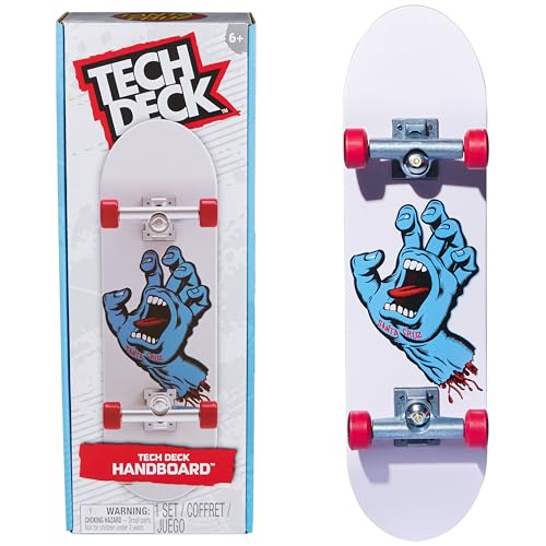 Tech Deck Santa Cruz Handboard – Oversized Mini Skateboard for Hand Tricks, Ages 6+