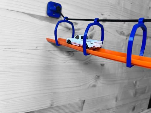 TechConnext Suspension Bridge for Hot Wheels – Orange PLA Elevated Track Add-On