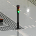 TEDDOO 2-Pack Building Blocks Traffic Signal Lights – Automatic Flashing, USB Powered, Compatible with Lego City Sets