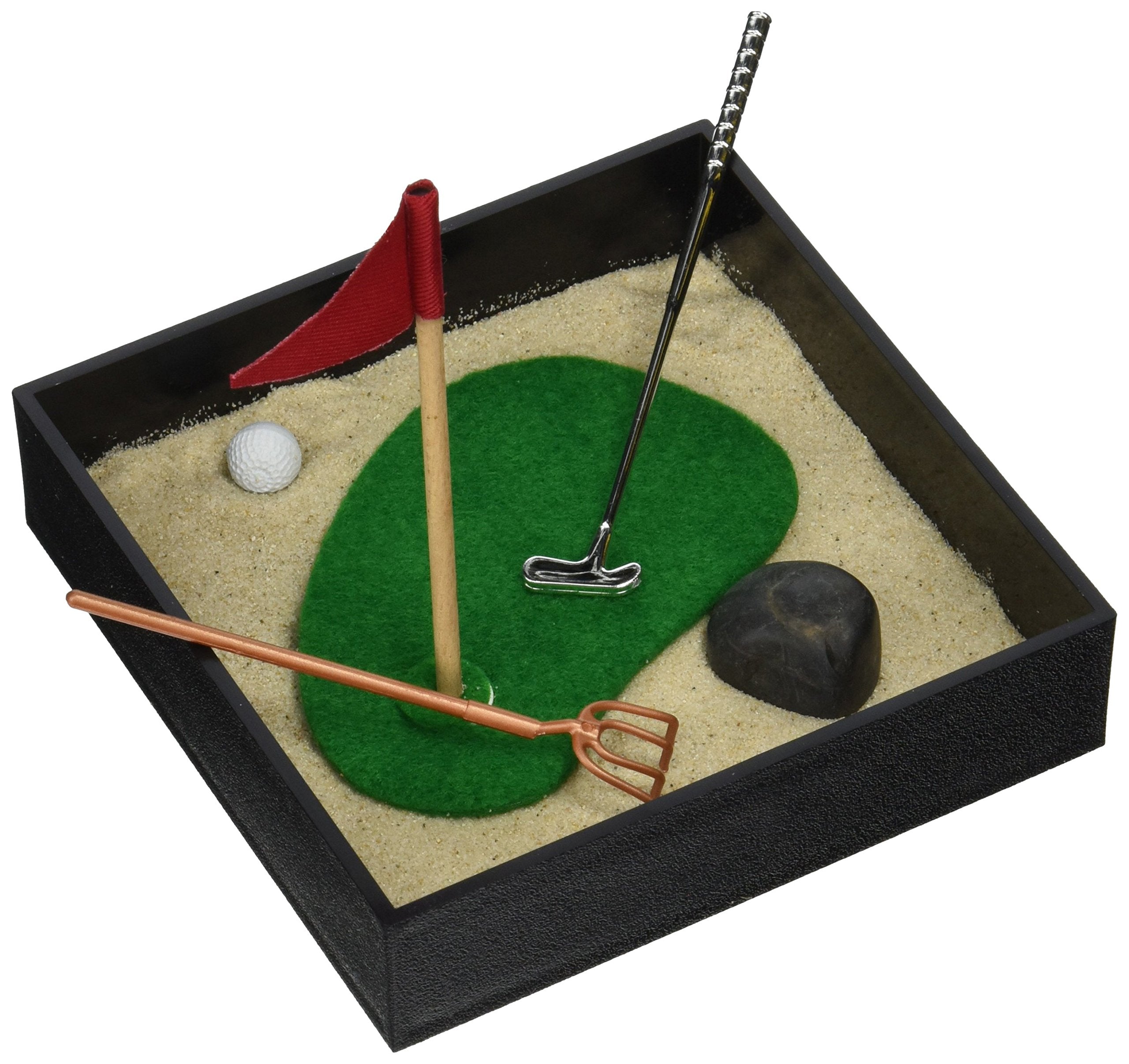 Tee Time Executive Mini Sandbox – Desktop Golf Zen Garden by Be Good Company