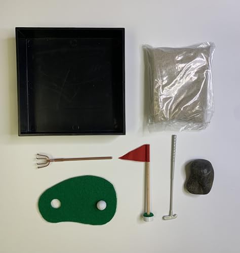 Tee Time Executive Mini Sandbox – Desktop Golf Zen Garden by Be Good Company