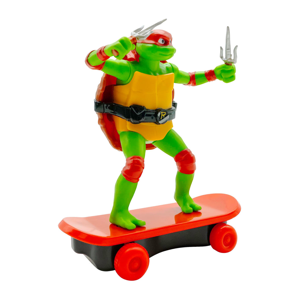 Teenage Mutant Ninja Turtles Raphael Sewer Shredder Pullback Skateboard Toy for Kids Ages 3+