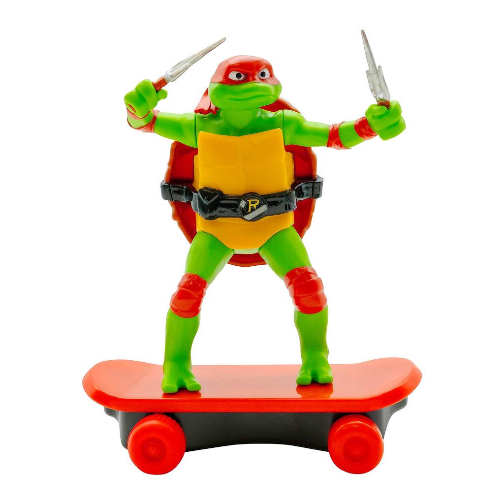 Teenage Mutant Ninja Turtles Raphael Sewer Shredder Pullback Skateboard Toy for Kids Ages 3+