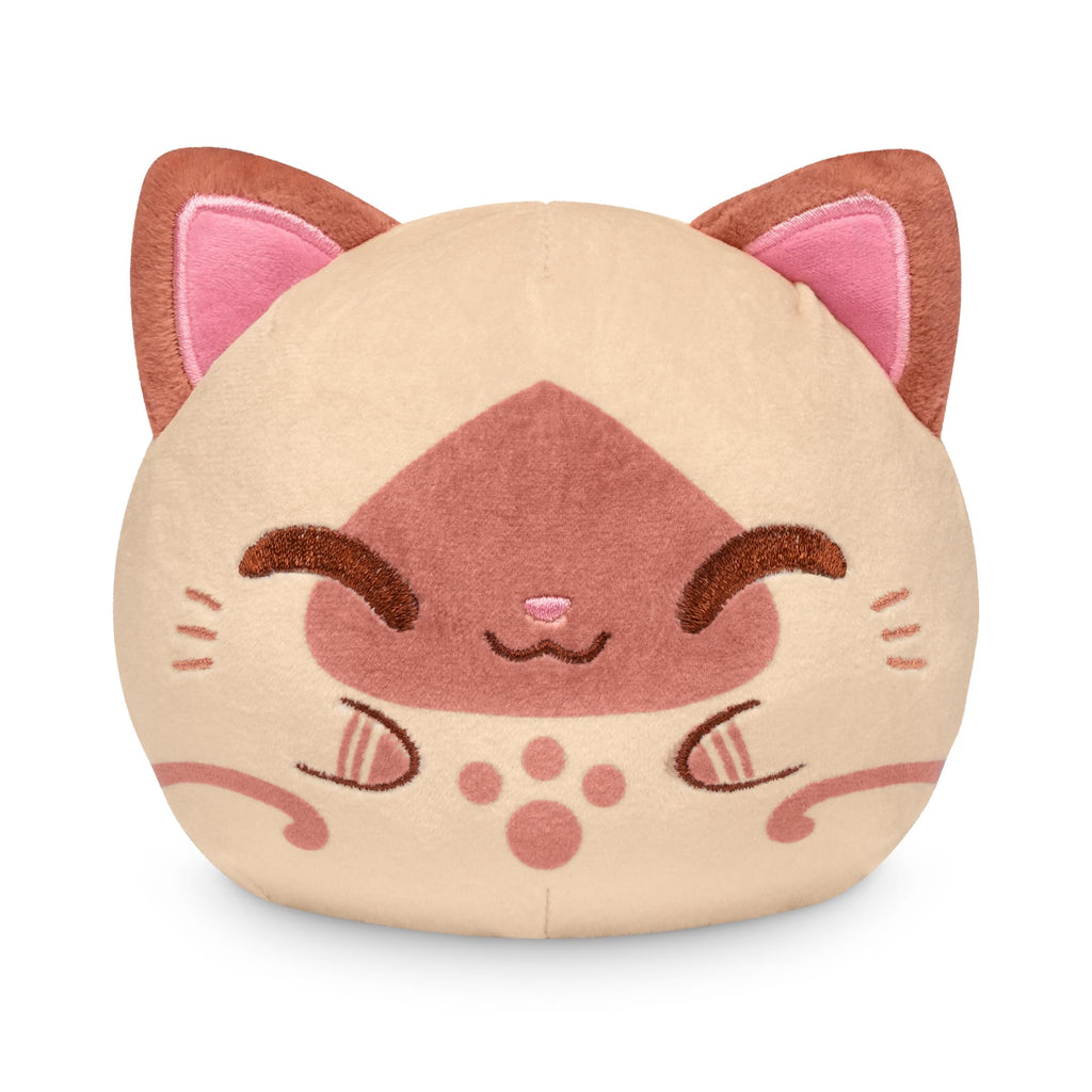 TeeTurtle 4-Inch Reversible Palico Plushie - Official Capcom Flip Plush with Two Expressions - Soft Embroidered Collectible Toy