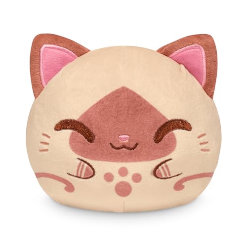 TeeTurtle 4-Inch Reversible Palico Plushie - Official Capcom Flip Plush with Two Expressions - Soft Embroidered Collectible Toy
