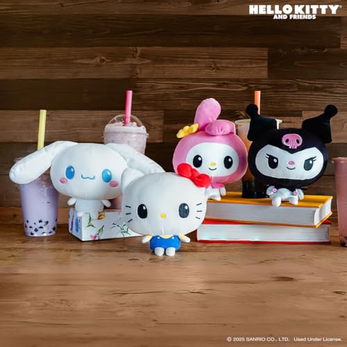 TeeTurtle Cloudheads Cinnamoroll Plush - 5-Inch Official Sanrio Stuffed Animal with Weighted Bottom and Embroidered Details