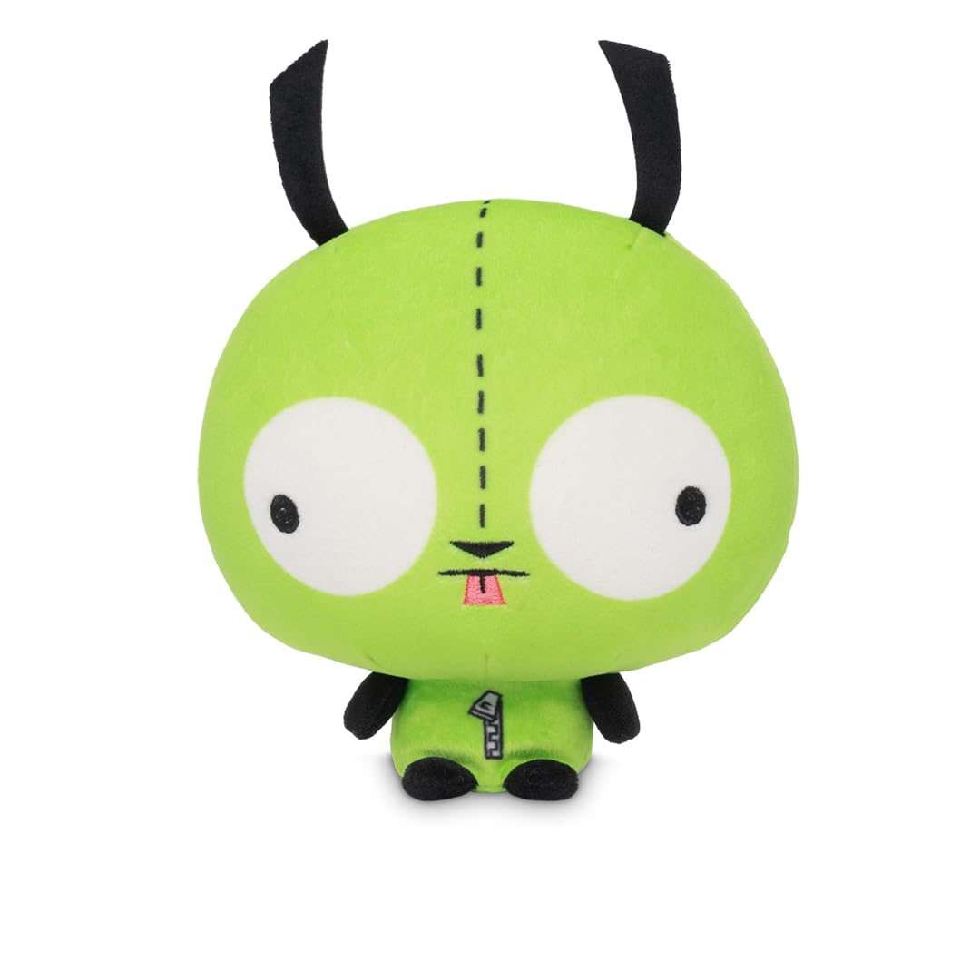 TeeTurtle Cloudheads Gir Plush – 5-Inch Official Invader Zim Stuffed Animal with Weighted Bottom and Embroidered Details