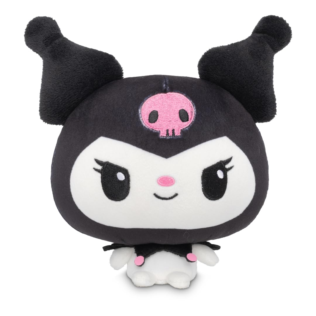 TeeTurtle Cloudheads Kuromi Plush - 5-Inch Official Sanrio Stuffed Animal - Soft Weighted Plush Toy