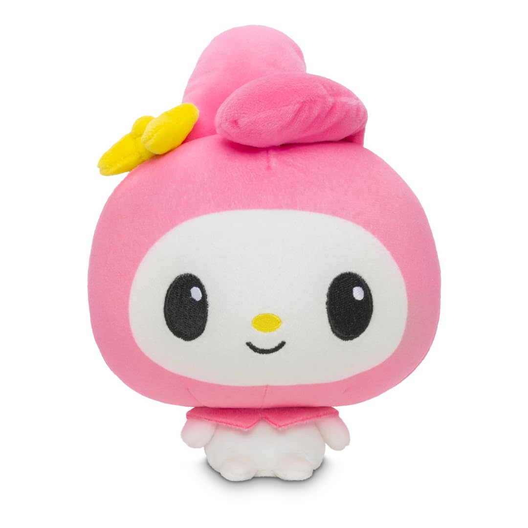 TeeTurtle Cloudheads My Melody Plush - 5-Inch Official Sanrio Weighted Stuffed Animal with Embroidered Details