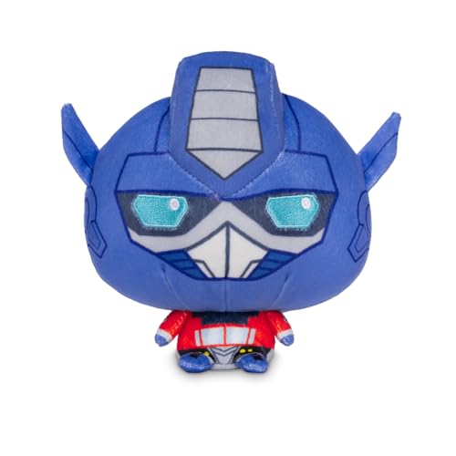 TeeTurtle Cloudheads Optimus Prime Plush – 5-Inch Officially Licensed Transformers Stuffed Animal with Weighted Bottom and Embroidered Details