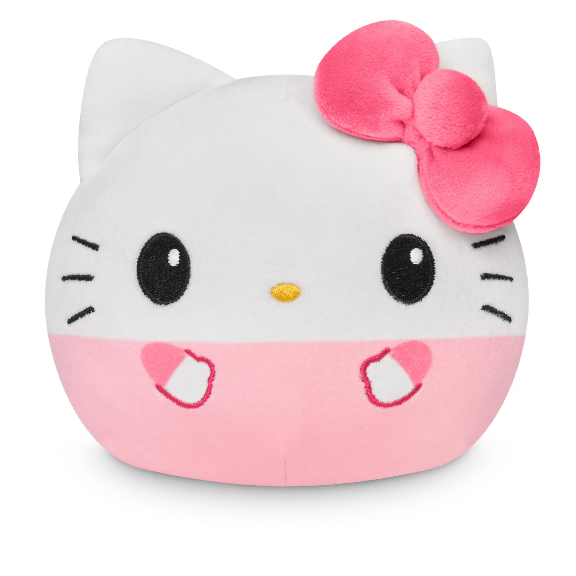 TeeTurtle Hello Kitty 50th Anniversary Reversible Plushie - 4 Inch Soft Stretch Velboa Stuffed Animal