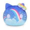 TeeTurtle Hello Kitty Reversible Plush – 4-Inch Rainbow Flip Toy, Two-Sided Embroidered Collectible