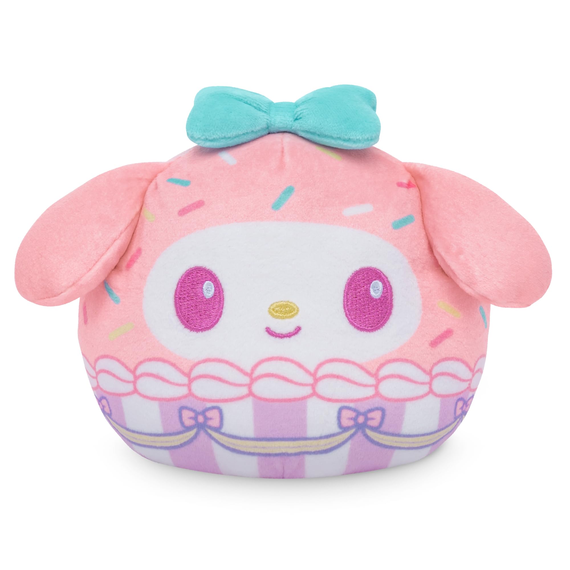 TeeTurtle My Melody Reversible 4" Cupcake Scented Plushie - Cute Kawaii Sanrio Soft Stuffed Animal