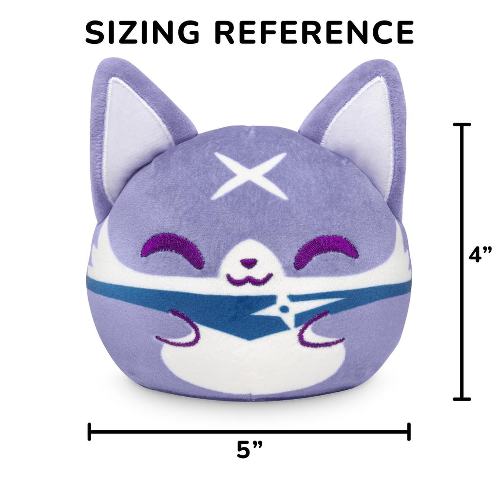 TeeTurtle Reversible Capcom Palamute Plushie – 4-Inch Flip Toy with Embroidered Details