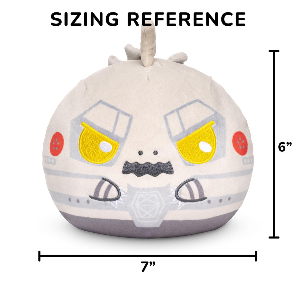 TeeTurtle Reversible Godzilla MechaGodzilla 6-Inch Two-Sided Flip Plush Toy with Embroidered Details