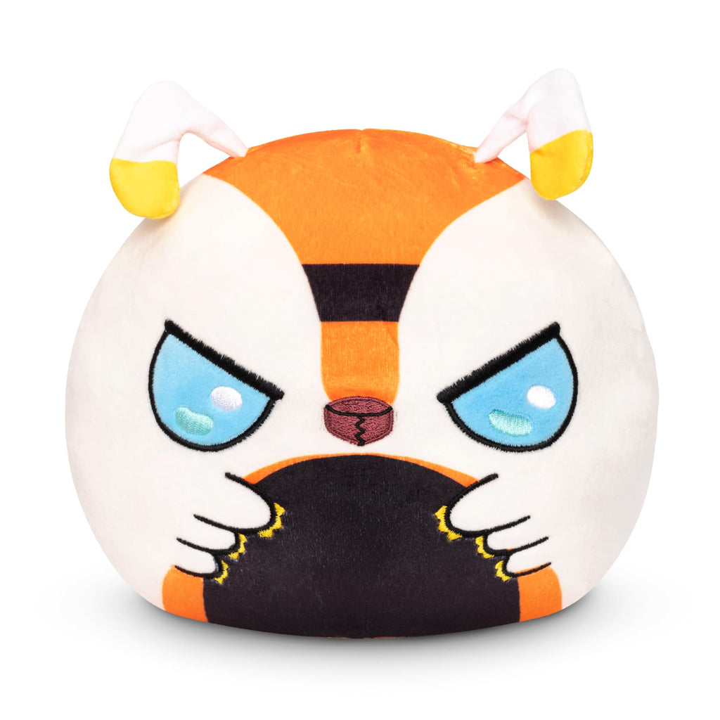 TeeTurtle Reversible Godzilla Mothra 6-Inch Flip Plush – Two-Sided Soft Plush Toy with Embroidered Details