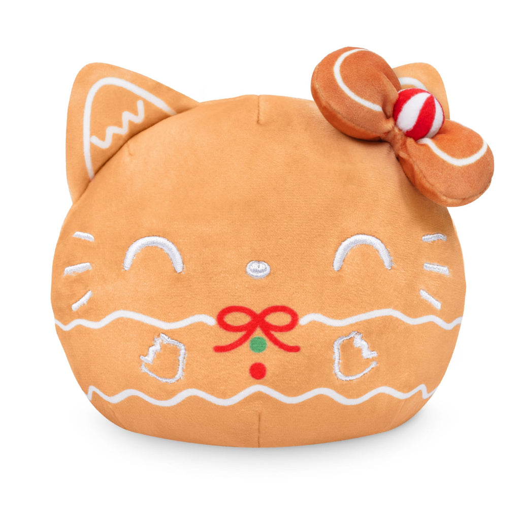 TeeTurtle Reversible Hello Kitty Plushie – 4-Inch Gingerbread Two-Sided Flip Toy with Embroidered Details, Officially Licensed Sanrio Collectible for Kids and Adults