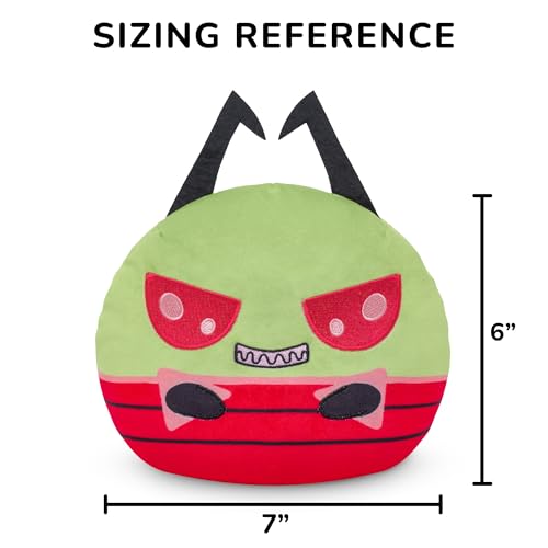 TeeTurtle Reversible Invader Zim Plush – 6-Inch Flip Toy with Human Disguise, Embroidered Details