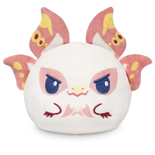 TeeTurtle Reversible Mizutsune Plushie – 4-Inch Double-Sided Flip Toy, White & Blue, Officially Licensed Capcom Collectible