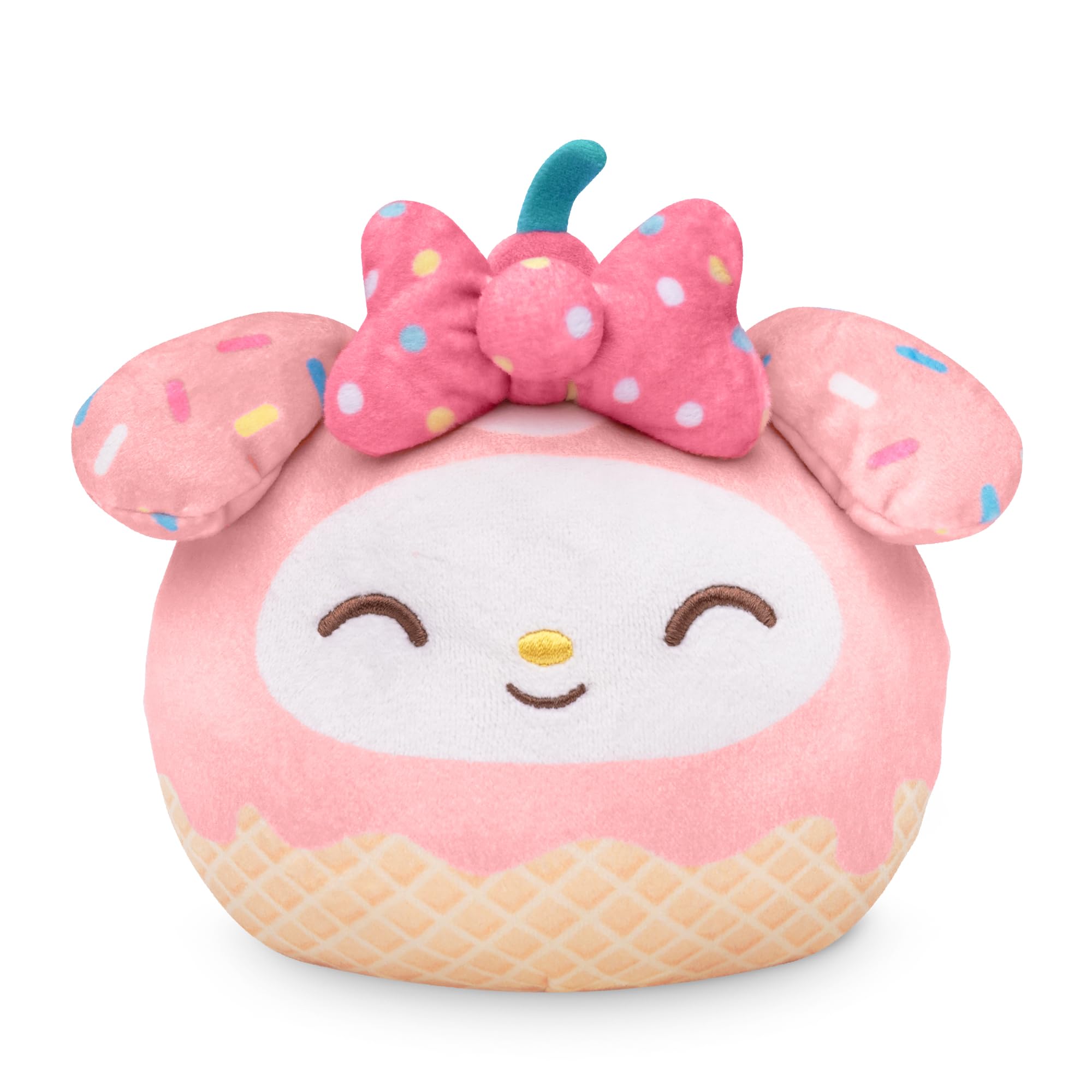 TeeTurtle Reversible My Melody Plushie – 4-Inch Two-Sided Flip Toy with Embroidered Details