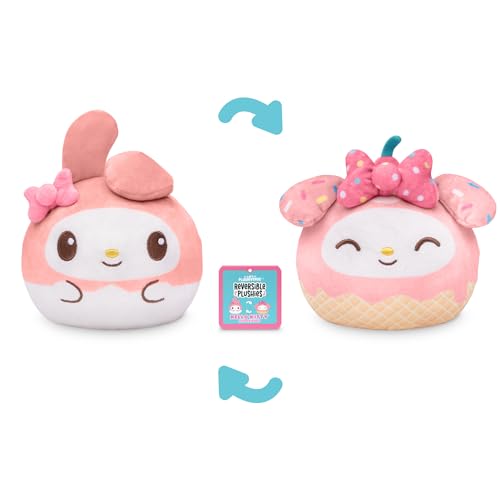 TeeTurtle Reversible My Melody Plushie – 4-Inch Two-Sided Flip Toy with Embroidered Details