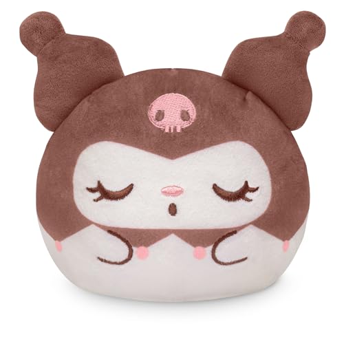 TeeTurtle Reversible Sanrio Kuromi Plushie – 4-Inch Two-Sided Flip Toy with Embroidered Details