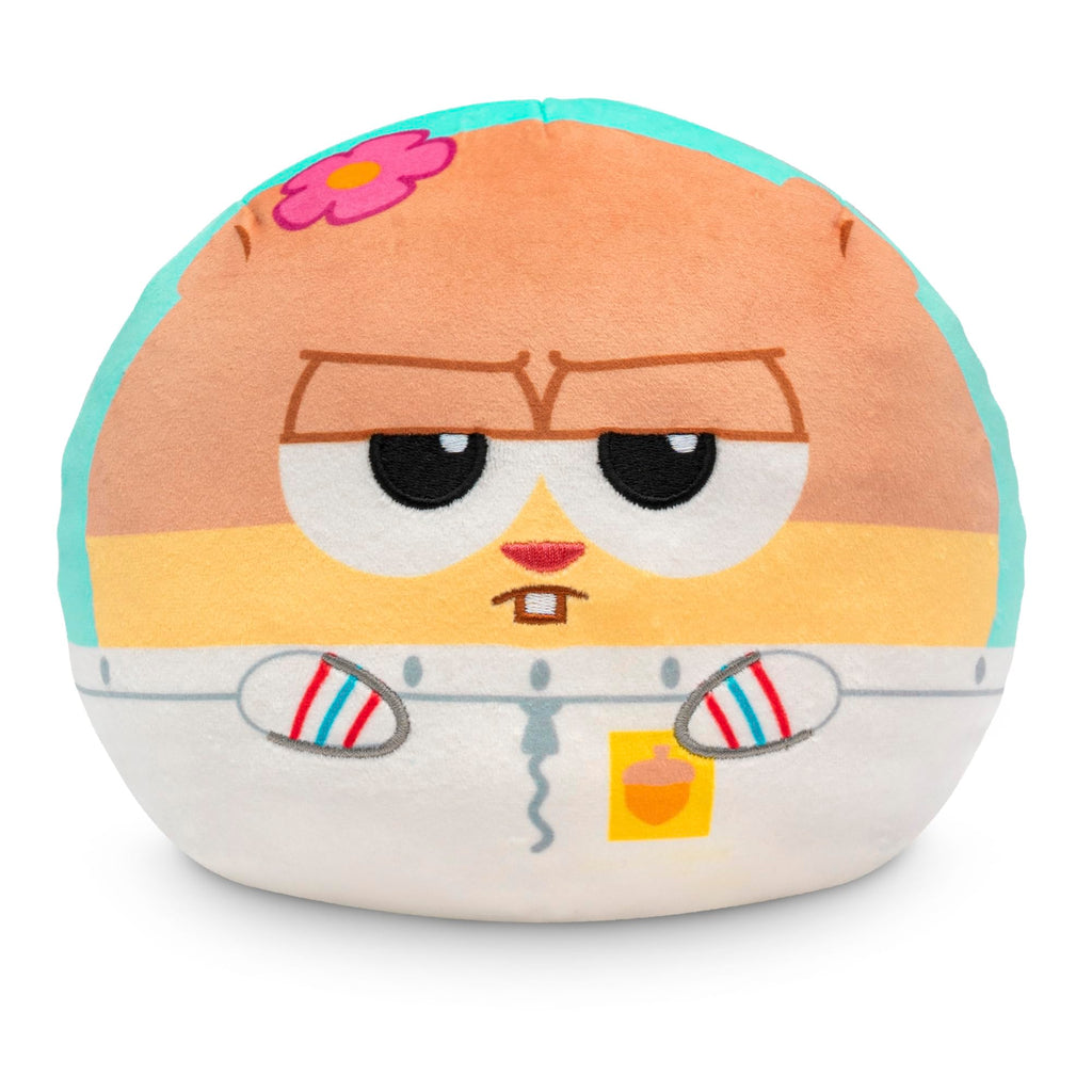 TeeTurtle Reversible SpongeBob SquarePants Sandy & Patrick 6-Inch Flip Plush Toy with Embroidered Details