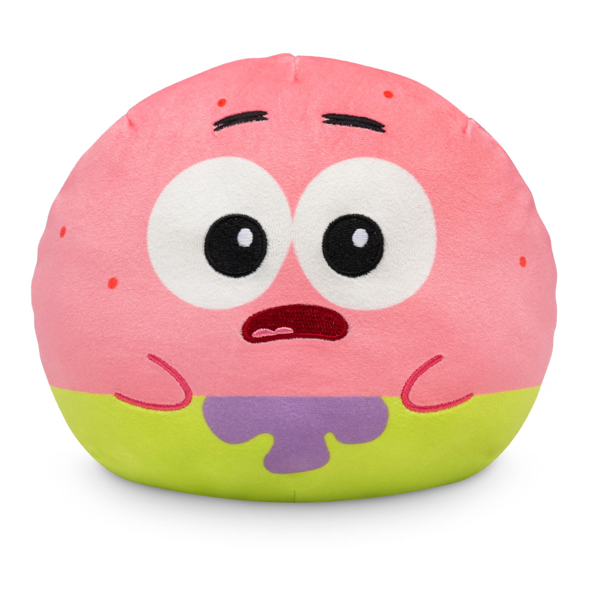 TeeTurtle Reversible SpongeBob SquarePants Sandy & Patrick 6-Inch Flip Plush Toy with Embroidered Details