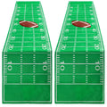 Tegeme 2 Pack Football Themed Table Runner – 14x72 Inch Flax Tablecloth for Game Day Decor