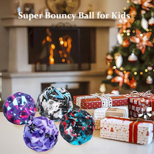 Tendry 4-Pack Super Bouncy Moon Balls: 3-Inch Foam Balls for Hand-Eye Coordination and Sensory Play