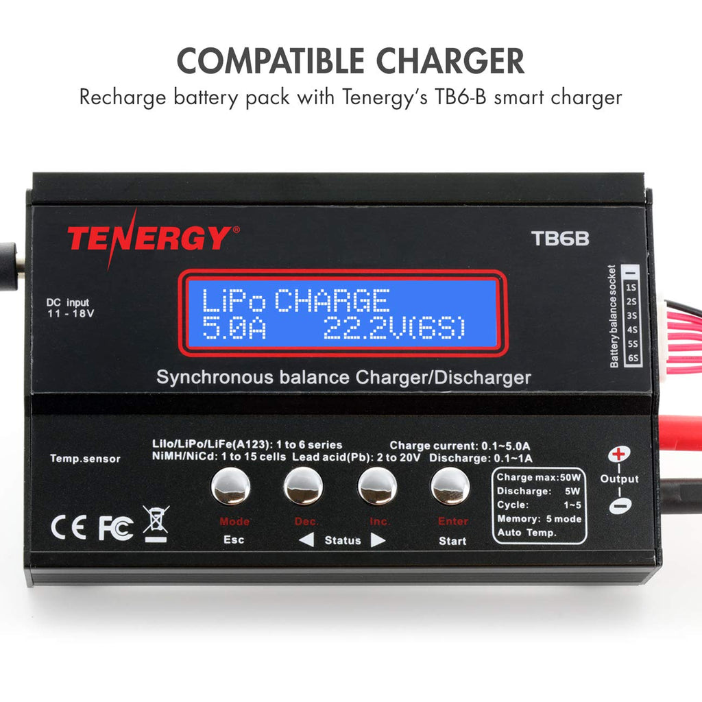 Tenergy NiMH Receiver RX Battery 6V 2000mAh Hitec Connector for RC Airplanes