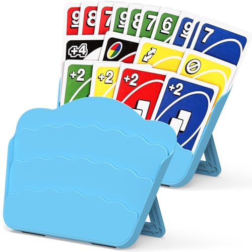 Tenyond 2-Pack Card Holders with Foldable Stand - for Seniors, Arthritis, Travel Games, UNO, Poker