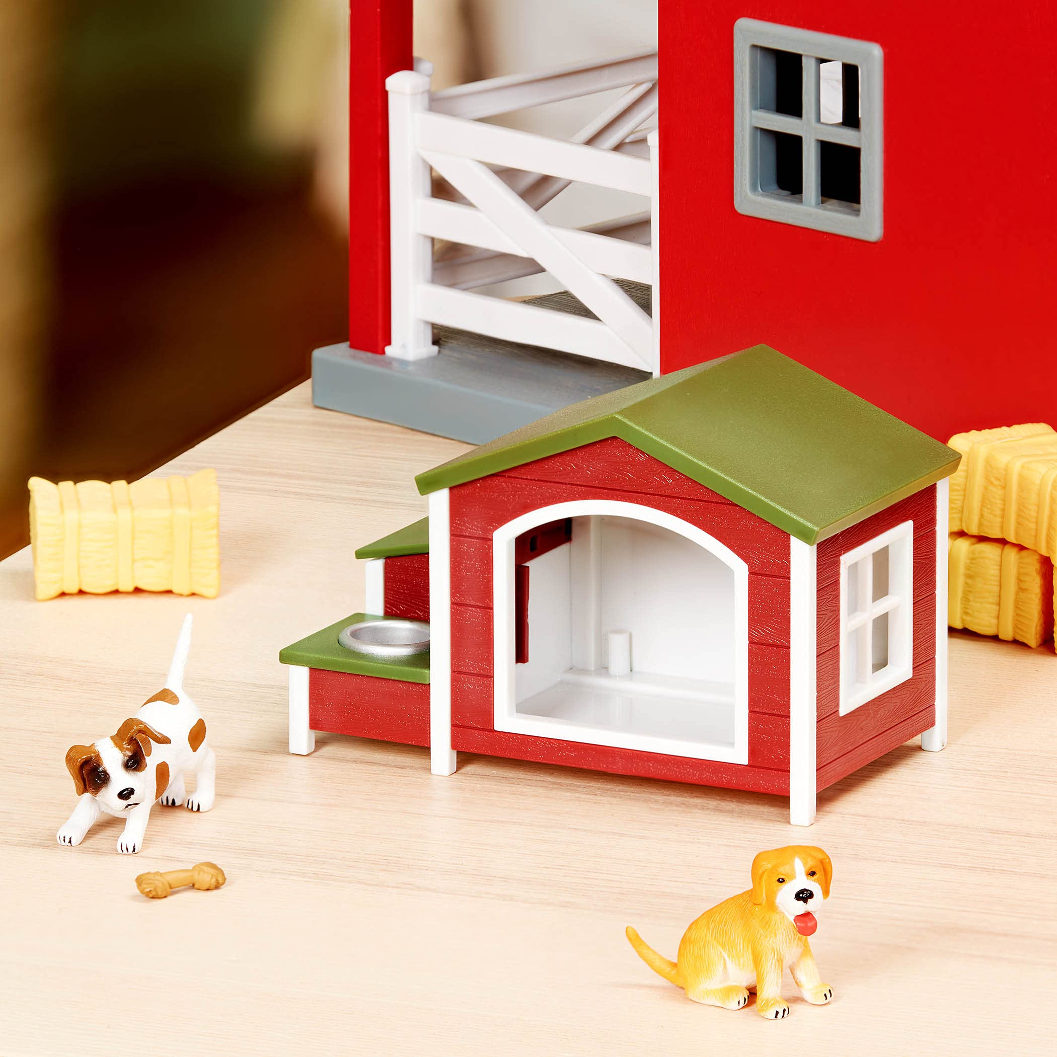 Terra by Battat Dog House Playset – 2 Toy Dog Figurines with Accessories for Kids Ages 3+