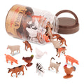 Terra by Battat Farm Animals Tube Set – 60 Mini Plastic Barnyard Figurines for Kids Ages 3+