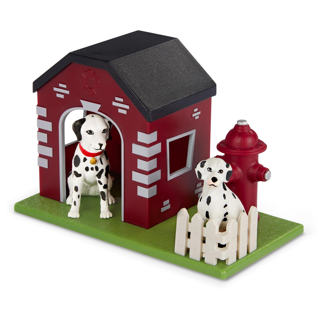 Terra by Battat Firehouse Dogs Playset: 2 Dalmatians & Firehouse Toy for Kids Ages 3+