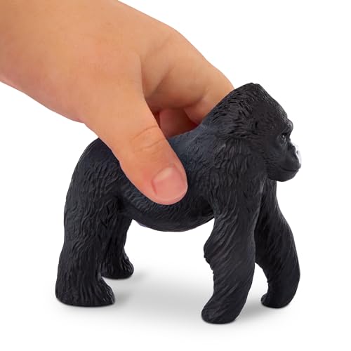 Terra by Battat Gorilla Family Set – 4 Realistic Gorilla Figurines for Kids Ages 3+