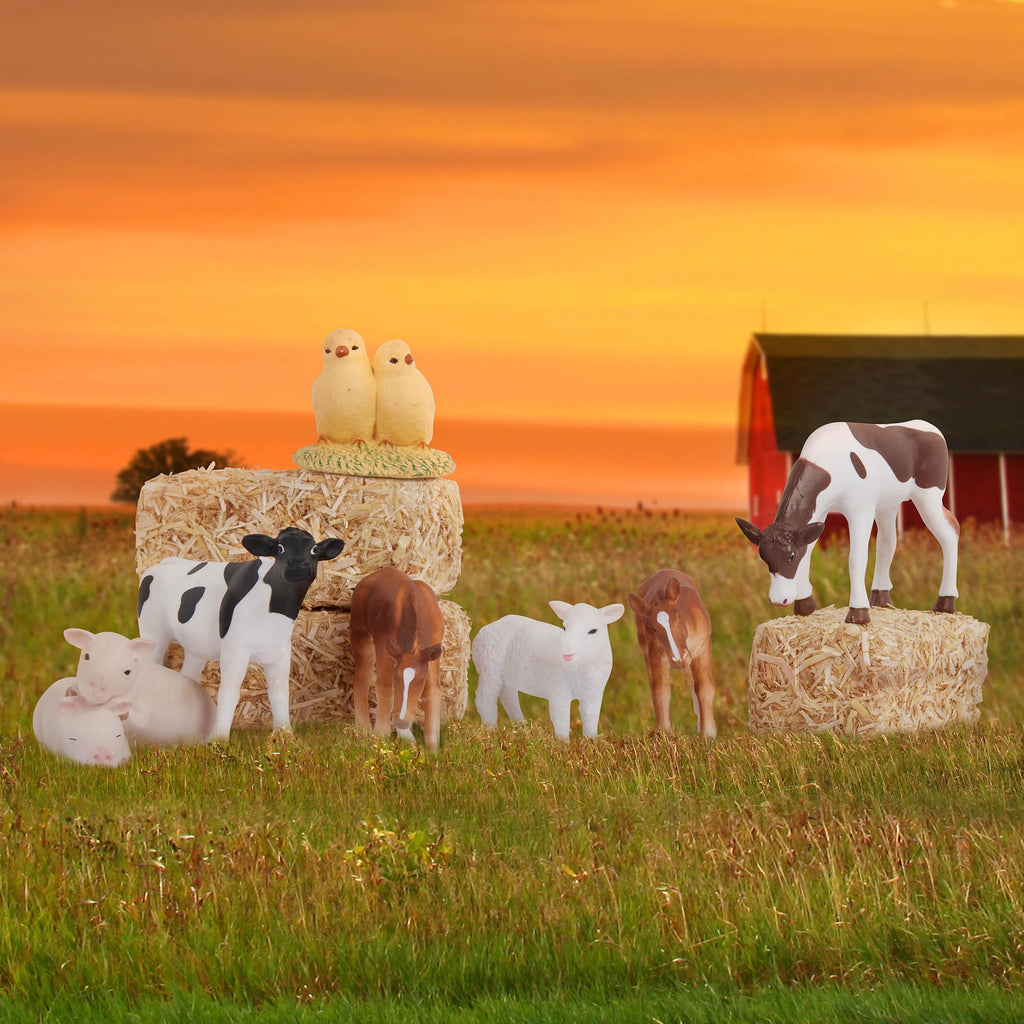 Terra by Battat Quarter Horse Toy Figurines – 4-Piece Plastic Animal Set for Kids Ages 3+