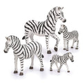 Terra by Battat Zebra Family Toy Set – 4 Realistic Safari Animal Figures for Kids Ages 3+