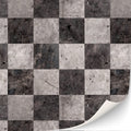 TexturKontor 3-Pack Self-Adhesive Dollhouse Floor Tiles – 1:12 Scale Checkerboard Marble Pattern, DIN A4 Sheets