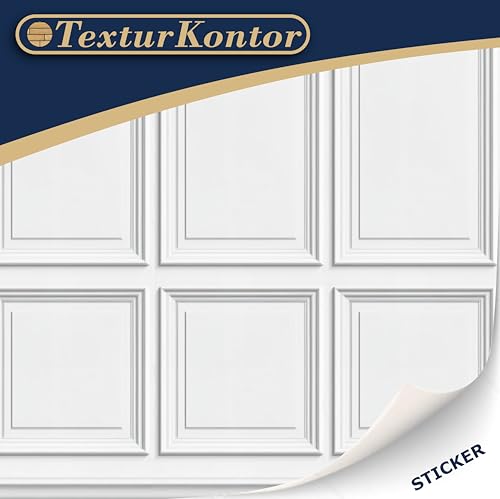 TexturKontor Self-Adhesive Wall Cladding for 1:12 Scale Dollhouses – 3 Wood Paneled Sheets (Renaissance)