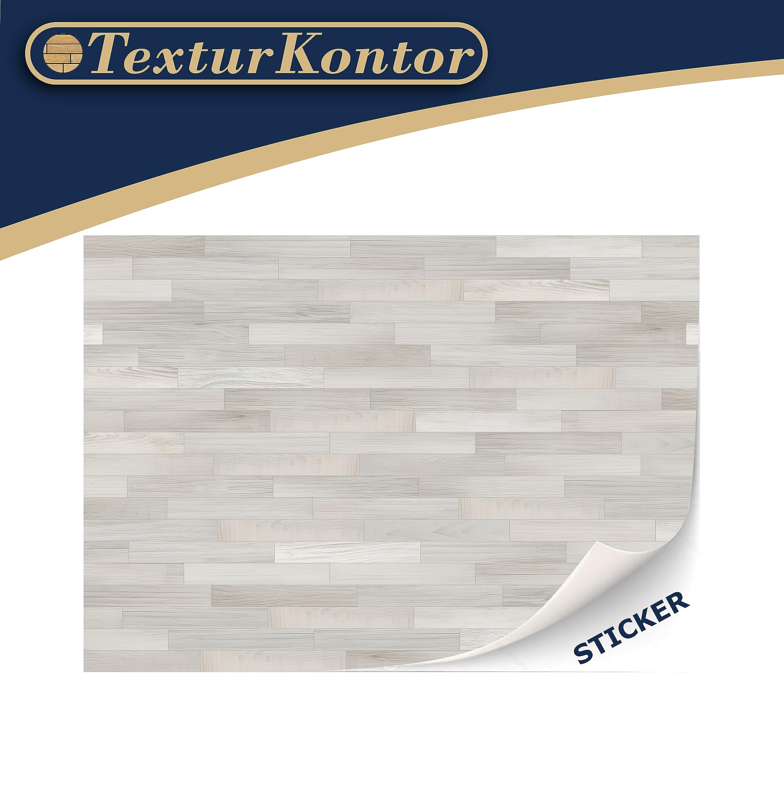 TexturKontor White Oak Self-Adhesive Dollhouse Flooring, 3 Sheets, 1:12 Scale