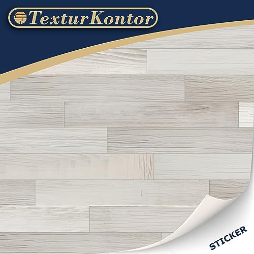 TexturKontor White Oak Self-Adhesive Dollhouse Flooring, 3 Sheets, 1:12 Scale