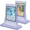 TGBet Magnetic Card Holders 2-Pack: 35pt Acrylic Display Cases with Stands for Standard Trading Cards