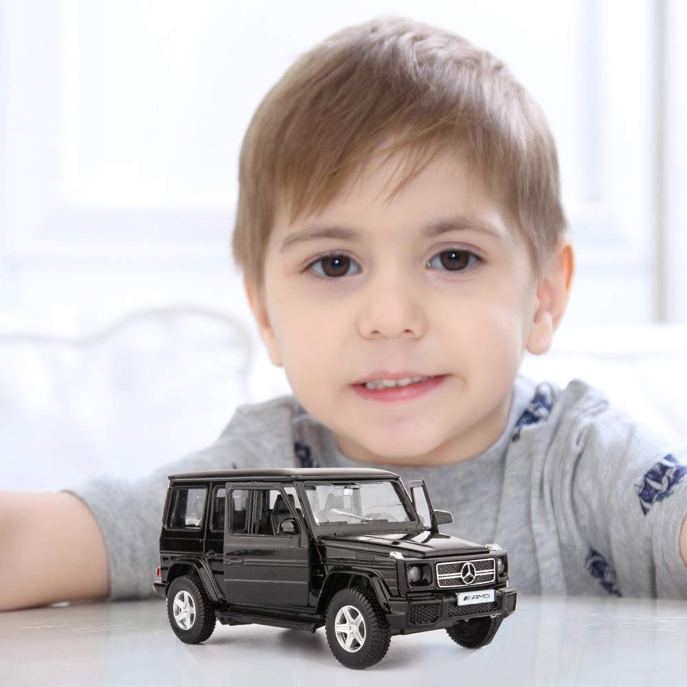 TGRCM-CZ 1/36 Scale G63 G Wagon Pull Back Toy Car – Zinc Alloy Model with Opening Doors for Kids and Adults